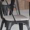 Flash Furniture 4PK Gray Poly Resin Seats for Stools & Chairs, 4PK 4-JJ-SEA-PL01-GY-GG - alternate 1